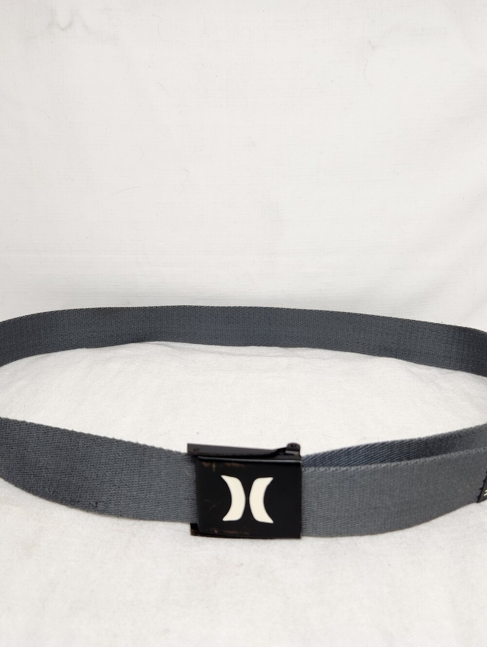 Hurley Mens Gray Weaved Ratchet Belt 50"